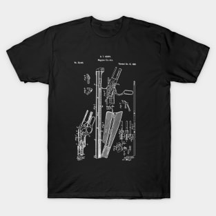 Winchester Repeating Rifle Patent Magazine fire arm T-Shirt